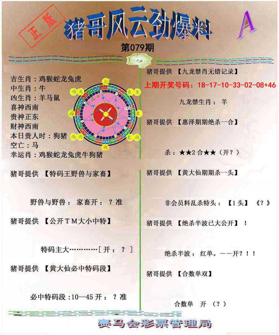 079期猪哥风云劲爆料A[图]